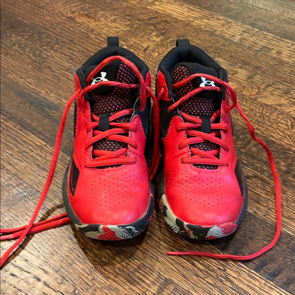 Under Armour Kids Red and Black Sneakers- Toddler 13